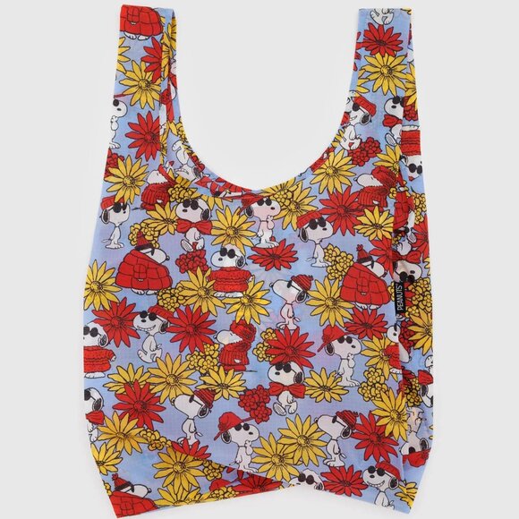 NWT Standard Baggu - Peanuts - Floral Snoopy - Picture 2 of 3